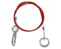 Produktbild: ProPlus 1m Anhänger - Abreißseil in Rot verkleidetes Sicherungsseil aus Draht Seil (1-tlg), inkl. Befestigung