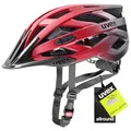Produktbild: uvex i-vo cc - Leichter Allround-Helm für Damen und Herren - individuelle Größenanpassung - erweiterbar mit LED-Licht - red Black - 52-57 cm
