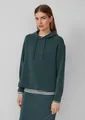 Produktbild: s.Oliver Sweatshirt Sweatshirt Scuba-Hoodie mit Seitenschlitzen