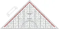 Produktbild: STANDARDGRAPH Zeichenlineal Standardgraph Zeichendreieck 32 cm abn. Griff 1 Stück