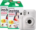 Produktbild: Fujifilm instax mini 12 clay-white Instantkamera + 40 Bilder
