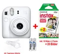 Produktbild: Fujifilm Instax Mini 12 clay white inkl. 1x einen Doppelpack = 2x 10 Bilder