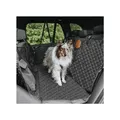 Produktbild: Rudelkönig Autoschondecke gesteppt in schwarz Hundedecke Rücksitzschutz Hund Schutzdecke KFZ wasserfest rutschfest
