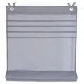 Produktbild: Kutti Raffrollo Kessy Biese, mit Hakenaufhängung, ohne Bohren, halbtransparent, Baumwolle, Polyester, Hakenaufhängung grau 80 cm x 140 cm