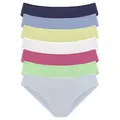 Produktbild: Jazz-Pants Slips VIVANCE, Damen, Gr. 32/34, bunt (hellblau, hellgrün, pink, weiß, gelb, blau, dunkelblau), Single Jersey, Obermaterial: 95% Baumwolle, 5% Elasthan, unifarben, bequem, Unterhosen, in frischen und gedeckten Farben