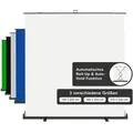 Produktbild: Walimex pro Roll-up Panel Hintergrund weiß 210 x 220 cm, Fotohintergrund mit Transportbox, Hintergrundsystem für Fotostudio, knitterfreie Fotolei...