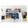 Produktbild: Hoppekids Vorhang für Spielbett 90x200   ¦ blau ¦ Maße (cm): B: 380 H: 72