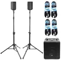 Produktbild: Vyrve MIZAR Kompakt-PA-System Set + keepdrum 4x XLR-Klinkenkabel 10m