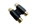 Produktbild: 2-fach Cinchkabelverbindungsstück, RCA Cinch für A/V Kabel, 2xCinch Kupplungen