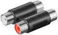 Produktbild: Adapter Audio 2* Cinch Kupplung Chinch Verlängerung HiFi RCA Verbinder Kupplung