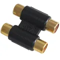 Produktbild: Audio Adapter Cinch 2fach Verbinder 2 Buchse auf 2 Buchse RCA vergoldet