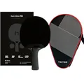 Produktbild: heinsa Black Edition Pro – Carbon Tischtennisschläger mit Mech-Tek Predator Belag (2,1 mm), ITTF-zugelassen – Spin, Speed & Kontrolle (Black Edition Pro mit Tasche)
