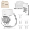 Produktbild: LIONELO Fidi Free Lumi Freihändige Elektrische Milchpumpe, 2 Modi, 9 Stufen, Massage, Abpumpen, Display, 6 Trichtergrößen, diskret, Zubehör