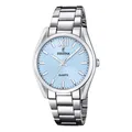 Produktbild: Festina Damen Armbanduhr F20622-3 Hellblau Boyfriend Edelstahl
