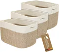 Produktbild: HMF Aufbewahrungskorb mit versteckten Griffen 3er Set Korb aus Baumwolle