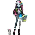 Produktbild: Monster High Frankie Stein, Puppe mit Frankies Haustier Watzie und Zubehörteilen