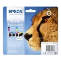 Produktbild: Epson Original T0715 Tinte Gepard, wisch- und wasserfeste (Multipack, 4-farbig) (CYMK)