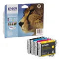 Produktbild: EPSON T0715  schwarz, cyan, magenta, gelb Druckerpatronen, 4er-Set