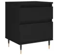 Produktbild: vidaXL Nachttisch Nachttisch Schwarz 40x35x50 cm Holzwerkstoff (1-St)