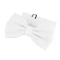 Produktbild: DonDon Fliege Schleife Weiß bereits gebunden verstellbar