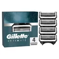 Produktbild: Gillette Intimate Rasierklingen für den Intimbereich, 4 Intimrasierer Ersatzklingen für Nassrasierer mit Gleitstreifen für eine sanfte Anwendung, dermatologisch getestete Klingen für Rasierer