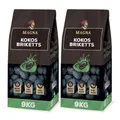 Produktbild: Magna Premium Kokosbriketts - 18 KG - Grillbriketts, Grillketts, Kokoskohle, Cocosbriketts,Kokos Kohle, Briketts - für Holzkohle-Grill, Smoker, Dutch Oven