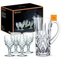 Produktbild: Nachtmann 5-teiliges Krug Set, Pitcher 1190 ml mit 4 Universalgläsern 350 ml, Noblesse, 102387, Geschenkset aus Kristallglas, spülmaschinenfest