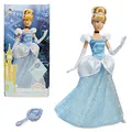 Produktbild: Disney Store Offiziell Prinzessin Cinderella Klassische Puppe, 29cm, Vollständig Beweglich, Glitzer-Outfit, Beinhaltet Schuhe, Abendhandschuhe, Halsband und Bürste, Geeignet ab 3 Jahren