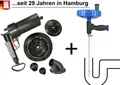 Produktbild: Pressluft Rohrreiniger 4 Bar + Rohrreinigungswelle Abflussreiniger Rohrfrei