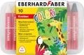 Produktbild: Eberhard Faber 524011 - Wachsmalkreide Colori, 10 wasserfeste Wachsmalstifte im Kunststoffetui