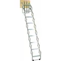 Produktbild: Dolle alu-fix Bodentreppe Scherentreppe mit 10 Stufen und Stirnbrett 246-273cm Raumhöhe