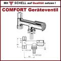 Produktbild: Schell Comfort Geräteventil Chrom - 033740699 Abzweig Aufschraubventil 3/8