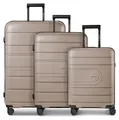 Produktbild: Redolz Essentials 11 4 Rollen Kofferset 3-teilig mit Dehnfalte