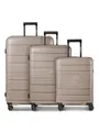 Produktbild: REDOLZ Hartschalen Koffer-Set 3-teilig | alle Koffer 6 cm Dehnfalte