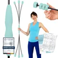 Produktbild: ELANI Schwingstab - Verstellbarer Widerstand & ergonomischer Griff - hochbelastbarer Gymnastikstab, auch als Physiotherapie Zubehör, Swinging Sticks, Schwingstab Fitness Testsieger, Flex Stab