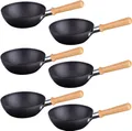 Produktbild: Syntrox Germany Wok Pfännchen Set 6 Stück mit Bambusgriff Universal