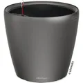 Produktbild: Lechuza Übertopf CLASSICO LS 43, anthrazit metallic, Ø 44 x 40 cm, aus Kunststoff, für innen und außen, Wasserspeicher und Innentopf