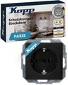 Produktbild: Paris Schutzkontakt-Steckdose, 1-fach, mit Berührungsschutz, 16A, 250V~, IP20...