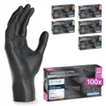 Produktbild: ARNOMED Einweghandschuhe 100 Stück/Box, XS, Schwarze Einmalhandschuhe,puderfreie & latexfreie Nitrilhandschuhe, Handschuhe in Gr. S, M, L & XL