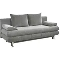 Produktbild: Carryhome Schlafsofa, Grau, Textil, 2-Sitzer, Füllung: Polyester, Schaumstoffflocken,Polyester, Schaumstoffflocken, 190x93x92 cm, Wohnzimmer, Sofas & Couches, Schlafsofas, Schlafsofas mit Bettkasten