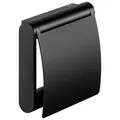 Produktbild: KEUCO PLAN Toilettenpapierhalter mit Deckel, schwenkbar, 14960370000, Farbe: Schwarz Matt