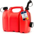 Produktbild: Hünersdorff Kombikanister 805000 Profi, für 6L Benzin und 3L Öl, rot, mit Auslaufrohr