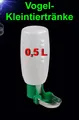 Produktbild: Vogel Nager Geflügel 🐹🐦 WASSERSPENDER 0,5 L Tränke Hühner Küken Wasserflasche