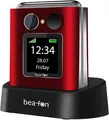 Produktbild: Bea-fon Fold10 LTE (rot/silber) Seniorenhandy