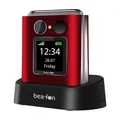 Produktbild: Bea-fon Fold10 LTE Seniorenhandy rot/silber Mobiltelefon