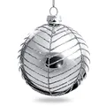 Produktbild: Sikora Highlights 4er Set ausgefallene Christbaumkugeln besondere Weihnachtskugel Christbaumschmuck aus Glas Silber, Farbe | Modell:Modell New York Silber, Höhe in cm:8 cm