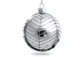 Produktbild: SIKORA Christbaumschmuck Highlights Silber 4er Set Christbaumkugeln aus Glas mit Verzierung, Besondere Weihnachtskugeln für ein sinnliches Weihnachtsfest