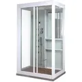 Produktbild: Home Deluxe Dampfdusche, Weiß, Glas, 90 cm, Badezimmer, Baden & Duschen, Duschkabinen