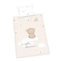 Produktbild: Herding Little Dreamer Bio Bettwäsche Set, GOTS zertifiziert, Wendemotiv, Kopfkissenbezug 40 x 60cm, Bettbezug 100 x 135cm, Baumwolle/Renforcé
