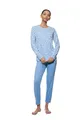Produktbild: Mey Nachtwäsche Serie Flower Meadow Damen Schlafanzüge Blue Silk L(42)